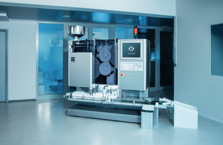 Spine Fibo, integrates automatic visual inspection, counting, and bottle filling of tablets, capsules, and softgels